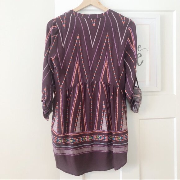 DANIEL RAINN Button Up Light Low Boho Blouse - Picture 6 of 11
